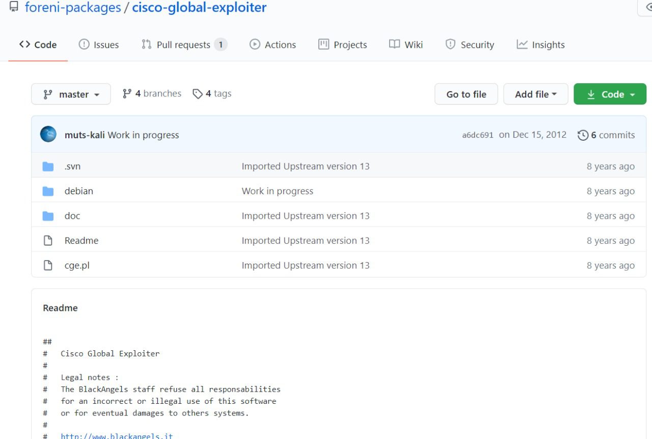 Cisco-global-exploiter Tool | IEMLabs