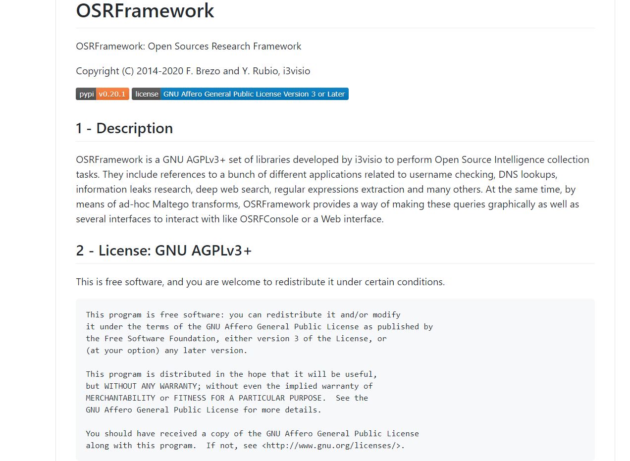 You are currently viewing OSRFramework