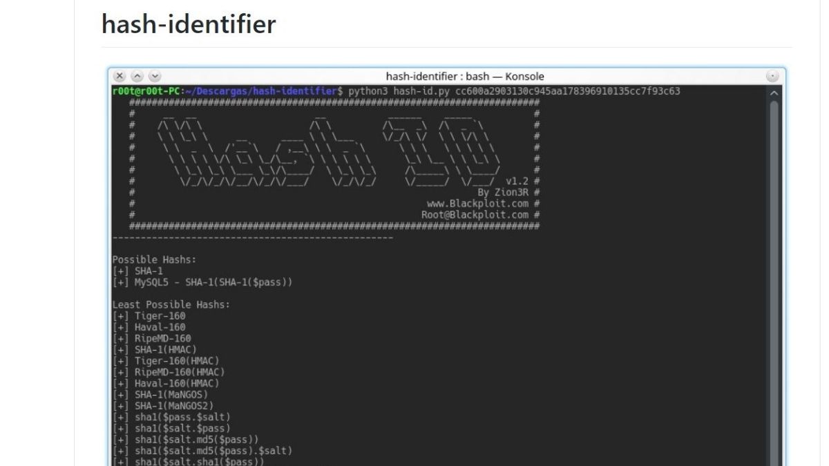 Hash-identifier Tool | IEMLabs