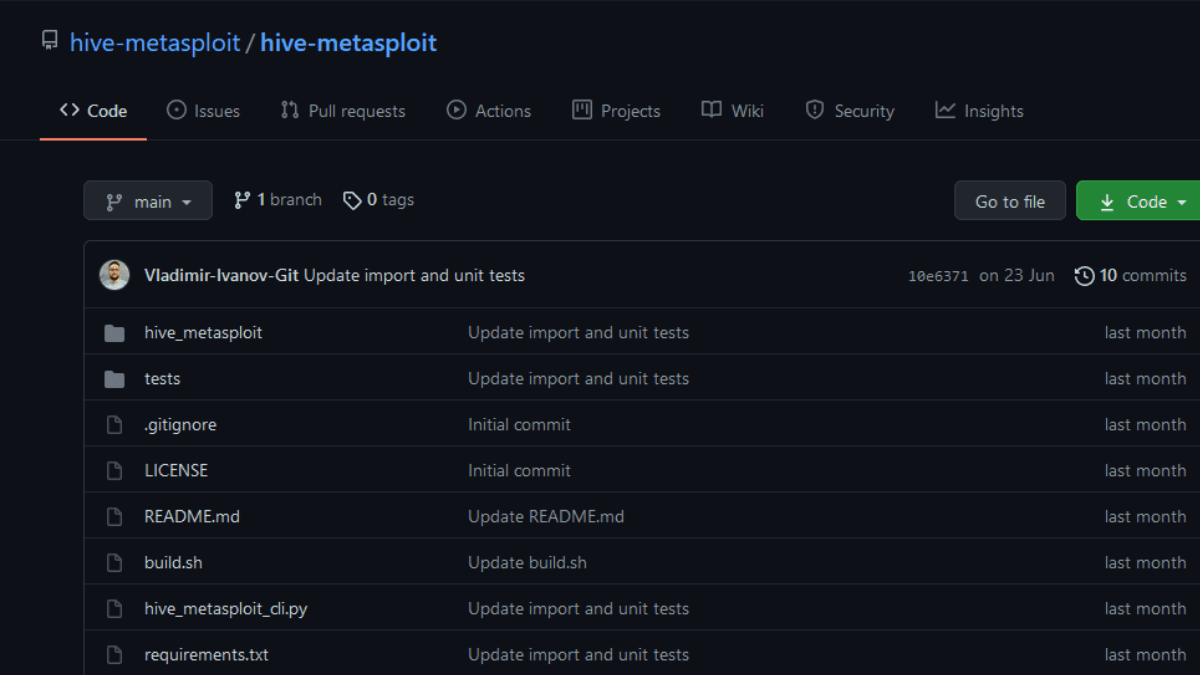 You are currently viewing Hive-Metasploit