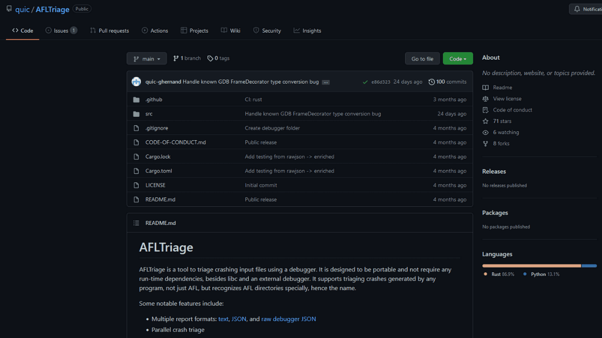 You are currently viewing AFLTriage:– Tool To Triage Crashing Input Files Using A Debugger.