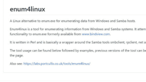 Read more about the article Enum4linux