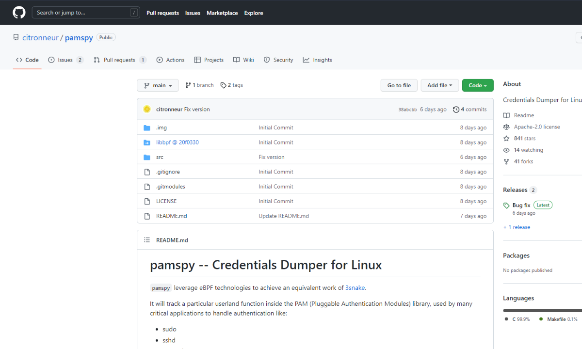 You are currently viewing Pamspy: Linux Credentials Dumper Using eBPF.