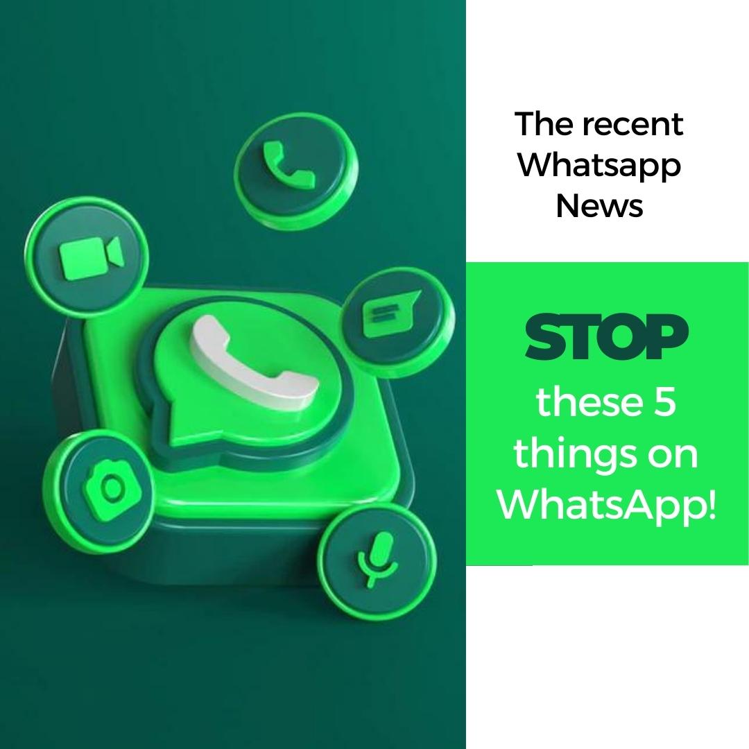 You are currently viewing WhatsApp News: Stop these 5 things on WhatsApp