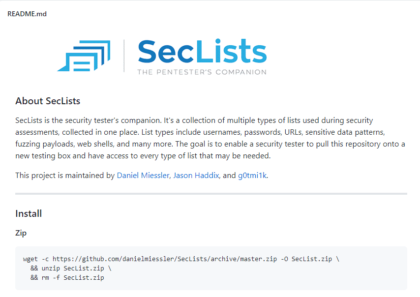 SecLists Tool | IEMLabs