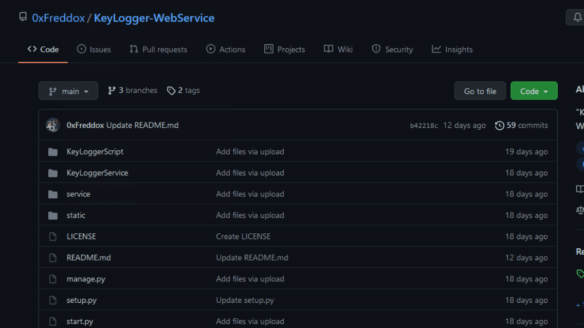 KeyLogger-WebService