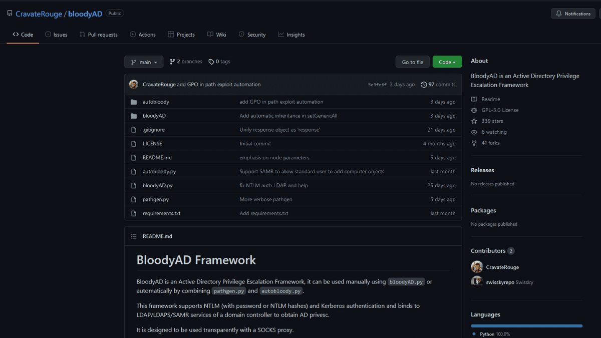 BloodyAD-An-Active-Directory-Privilege-Escalation-Framework.